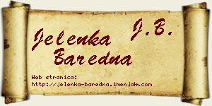 Jelenka Baredna vizit kartica